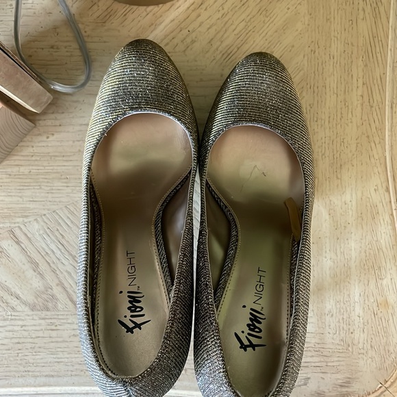 Silver and Gold Glitter High Heels - Picture 5 of 5